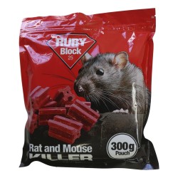 Lodi Ruby Rat & Mouse Killer Block Bait 300g